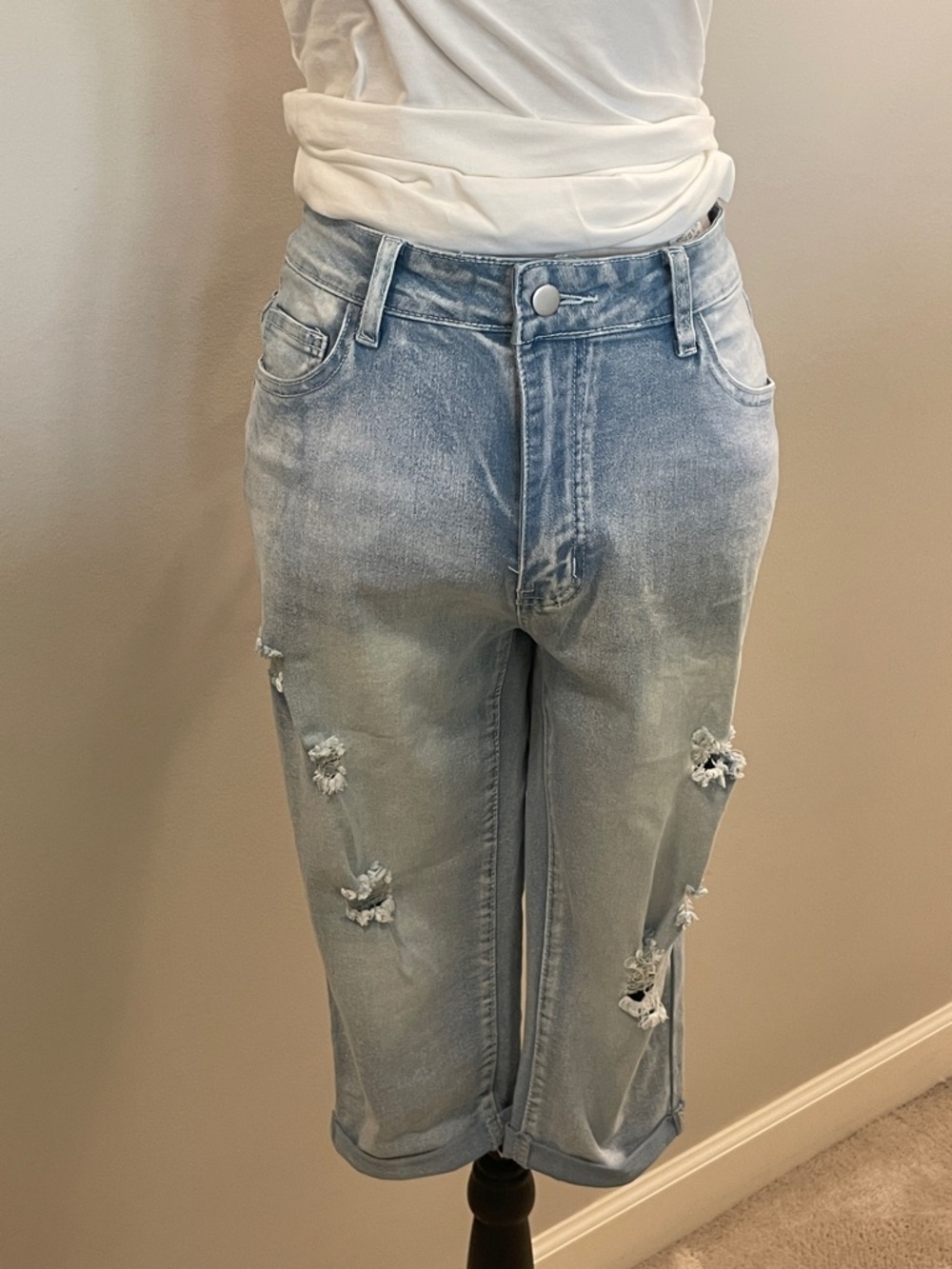 Denim Crop Jeans